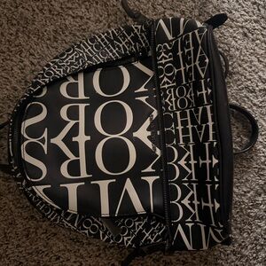 Michael Kors Black and White Backpack